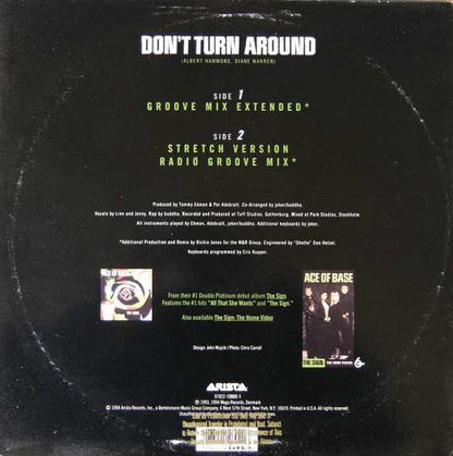Ace Of Base : Don't Turn Around (12", Single)