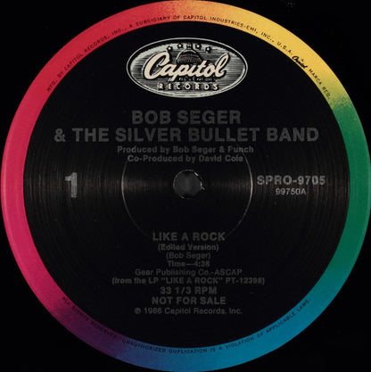 Bob Seger & The Silver Bullet Band* : Like A Rock (12", Promo)