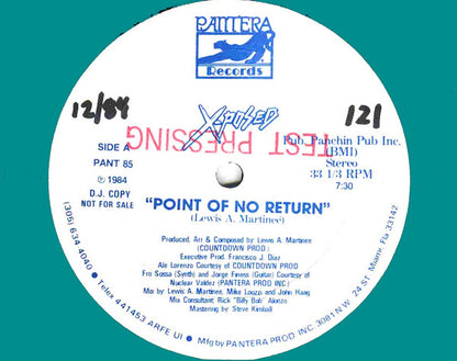 X-Posed : Point Of No Return (12", Promo)