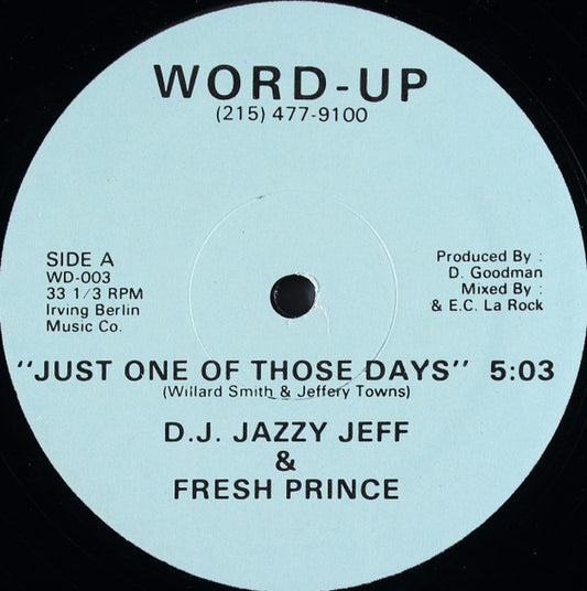 D.J. Jazzy Jeff & Fresh Prince* : Just One Of Those Days (12")