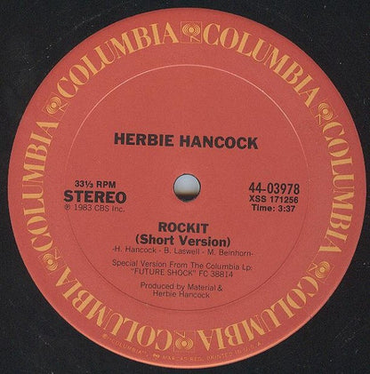 Herbie Hancock : Rockit (Extended Dance Version) (12", Single, Pit)