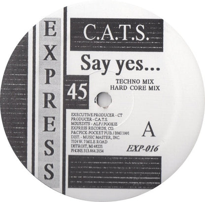 C.A.T.S. : Say Yes... (12")