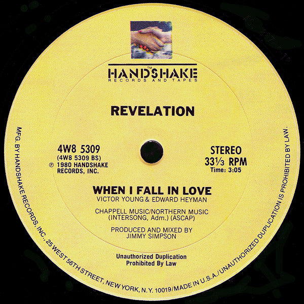 Revelation (2) : Feel It (12")