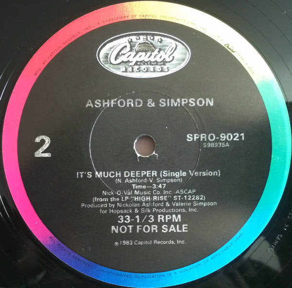 Ashford & Simpson : It's Much Deeper (12", Promo)