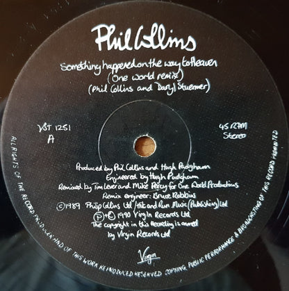 Phil Collins : Something Happened On The Way To Heaven (12")