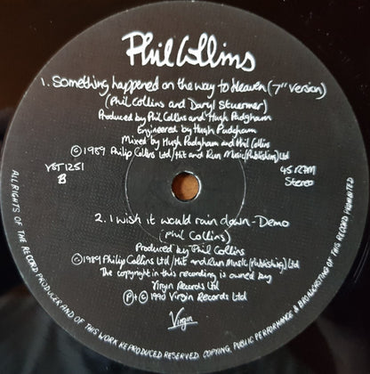 Phil Collins : Something Happened On The Way To Heaven (12")