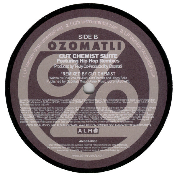 Ozomatli : Cut Chemist Suite (12", Promo)