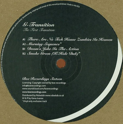 G-Transition : The First Transition (12")