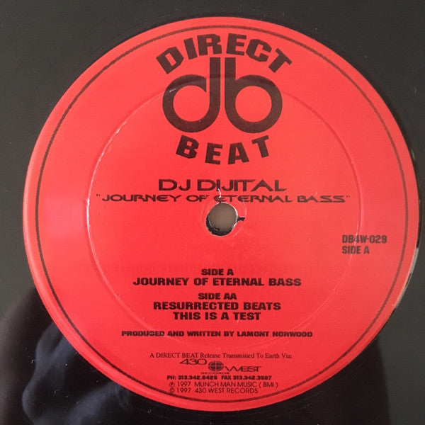 DJ Di'jital : Journey Of Eternal Bass (12")