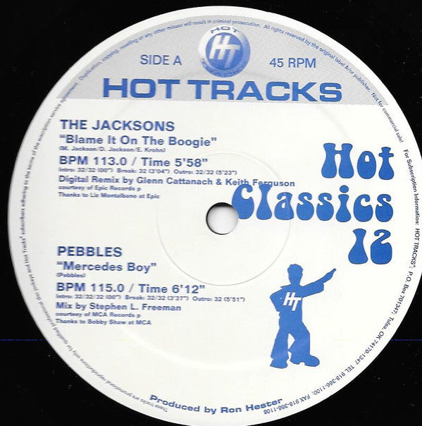 Various : Hot Classics Twelve (3x12", Comp, Promo)
