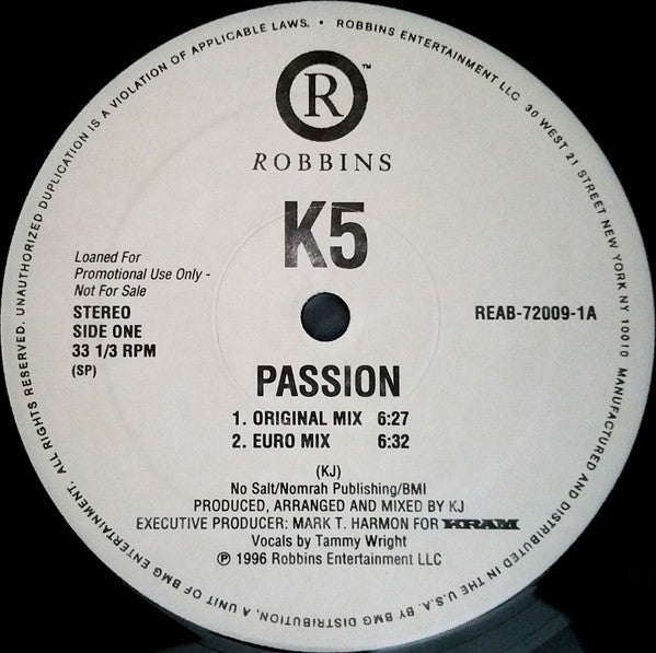 K5 : Passion (12", Promo)