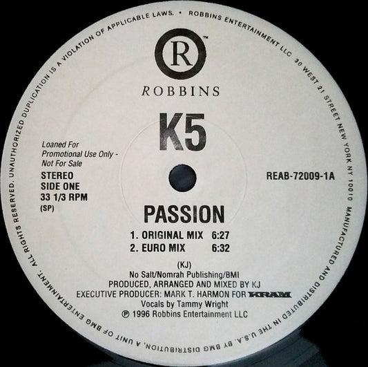 K5 : Passion (12", Promo)