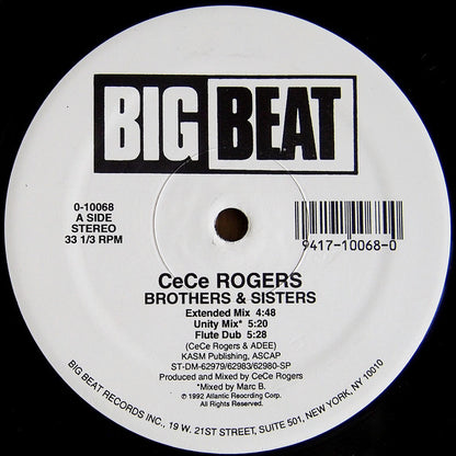 CeCe Rogers* : Brothers & Sisters (12")