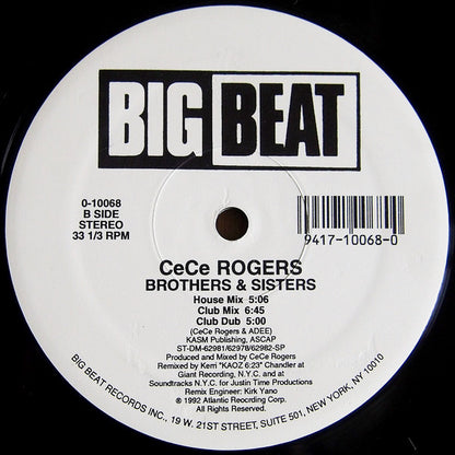 CeCe Rogers* : Brothers & Sisters (12")