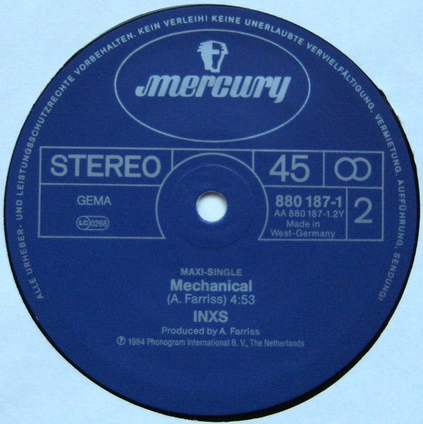INXS : I Send A Message (12", Maxi)