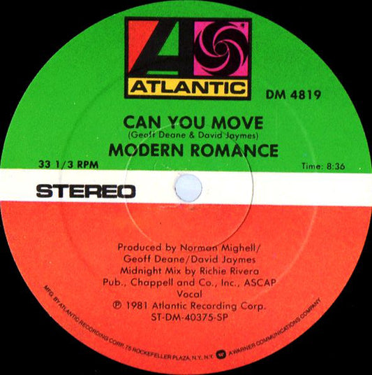 Modern Romance : Can You Move (12", SP )