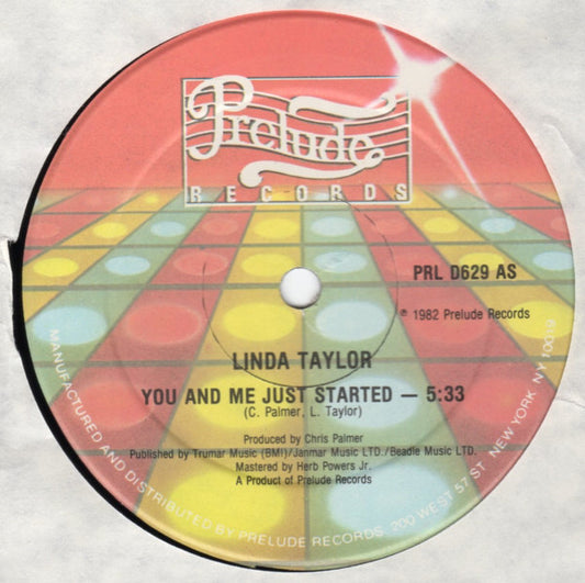 Linda Taylor : You And Me Just Started (12", Hau)