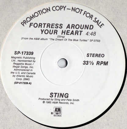 Sting : Fortress Around Your Heart (12", Promo)