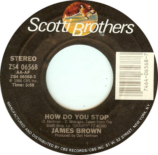 James Brown : How Do You Stop (7", Styrene)