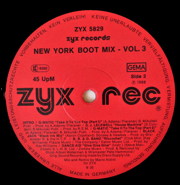 Various : New York Boot Mix Vol. 3 (12", Mixed)