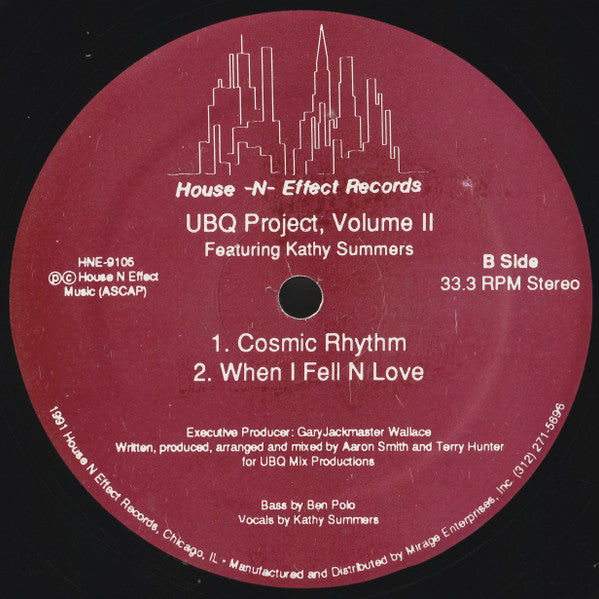 UBQ Project Featuring Kathy Summers : Volume II (12")