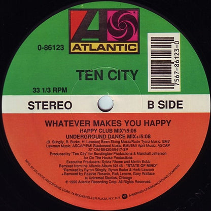 Ten City : Whatever Makes You Happy (12")