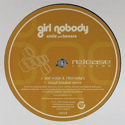 Girl Nobody : Smile And Beware (12")