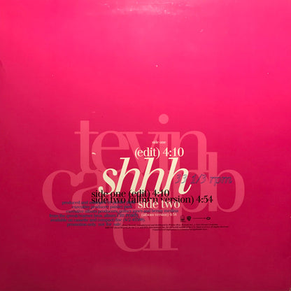Tevin Campbell : Shhh (12", Promo)