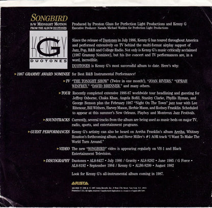Kenny G (2) : Songbird (7", Single)