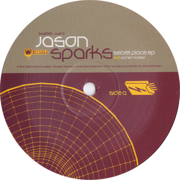 Jason Sparks Feat. Rachel Modest : Secret Place EP Part Two (12", EP)