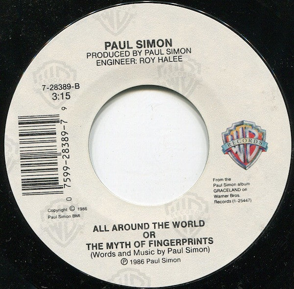 Paul Simon : Diamonds On The Soles Of Her Shoes (7", Single)