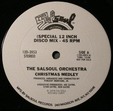The Salsoul Orchestra : Christmas Medley (12", Promo)