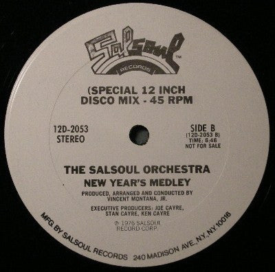 The Salsoul Orchestra : Christmas Medley (12", Promo)