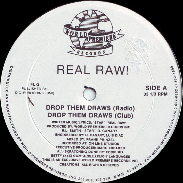 Real Raw! : Drop Them Draws (12")