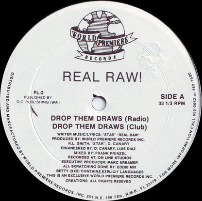 Real Raw! : Drop Them Draws (12")