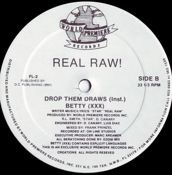 Real Raw! : Drop Them Draws (12")