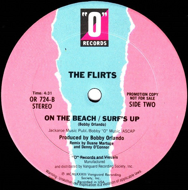 The Flirts : Jukebox (Don't Put Another Dime) (12", Promo)