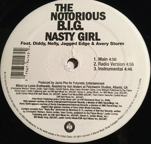 The Notorious B.I.G.* : Nasty Girl (12")