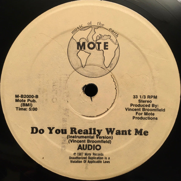 Audio (5) : Do You Really Want Me (12")