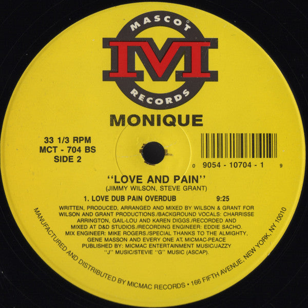 Monique (63) : Love And Pain (12")