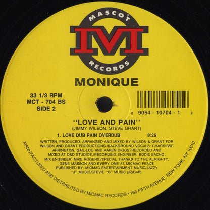 Monique (63) : Love And Pain (12")