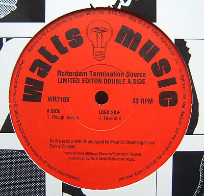 Rotterdam Termination Source : Rough Justice / Feyenoord (12", Ltd)