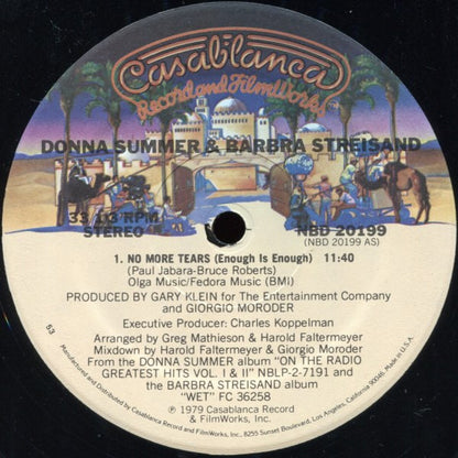 Donna Summer & Barbra Streisand : No More Tears (Enough Is Enough) (12", S/Sided, Single, 53)