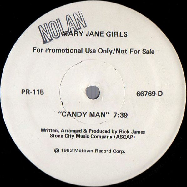 Mary Jane Girls / Bobby Nunn : Candy Man / Sexy Sassy (12", Promo)
