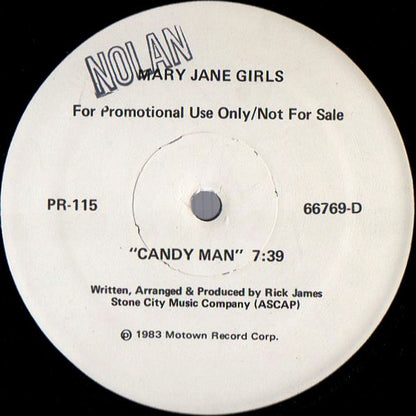 Mary Jane Girls / Bobby Nunn : Candy Man / Sexy Sassy (12", Promo)
