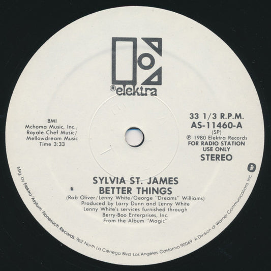 Sylvia St. James : Better Things (12", Promo)