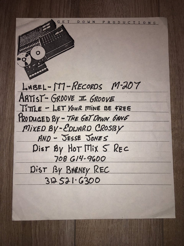 Groove II Groove : Let Your Mine Be Free (12", W/Lbl)
