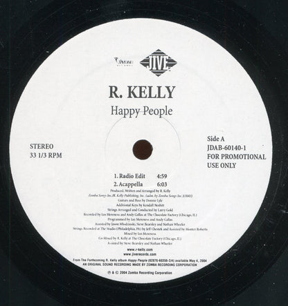 R. Kelly : Happy People (12", Single, Promo)
