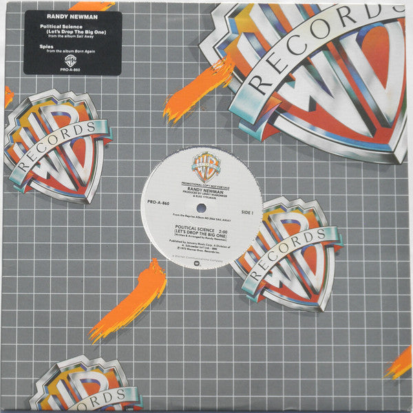 Randy Newman : Political Science (Let's Drop The Big One) (12", Promo)