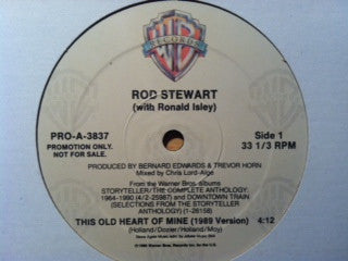 Rod Stewart With Ronald Isley : This Old Heart Of Mine (12", Promo)